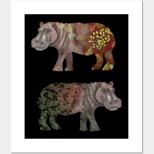 Happy Hippos Posters and Art